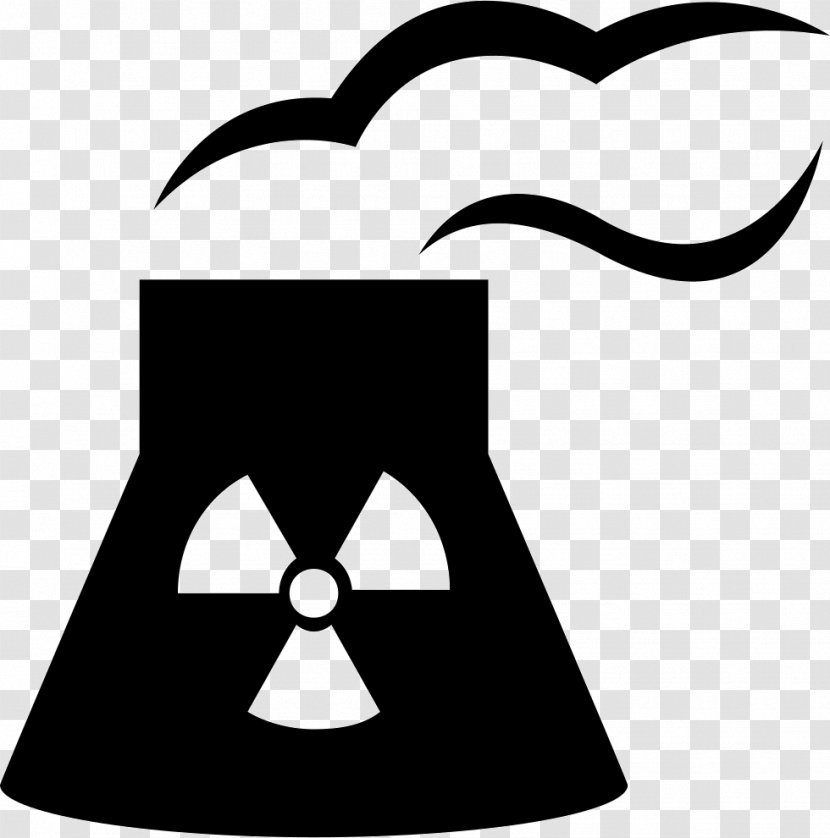 Nuclear Power Plant Symbol Station - Black - Coal Transparent PNG