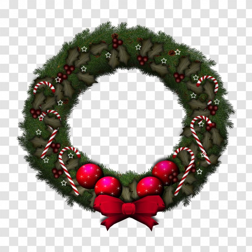 Christmas Ornament Wreath Gift Kerstkrans - Conifer - Wedding Transparent PNG