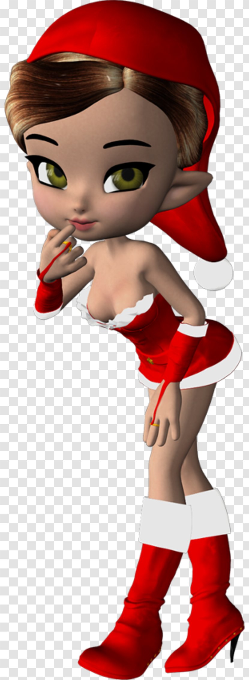 Mrs. Claus Santa Christmas Elf Clip Art - Tree Transparent PNG
