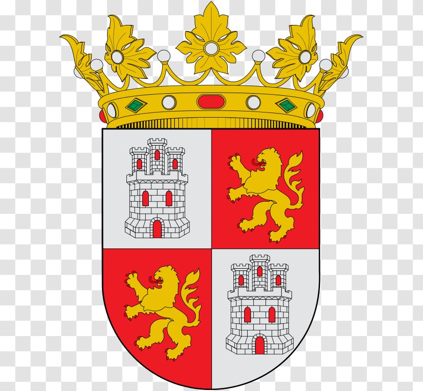 Castile And León Crown Of Extremadura Escutcheon - Le%c3%b3n - Gipuzkoa Transparent PNG