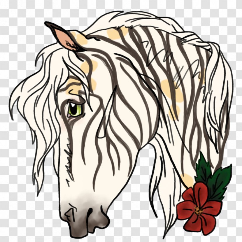 Mane Quagga Mustang Bridle Pack Animal - Watercolor Transparent PNG