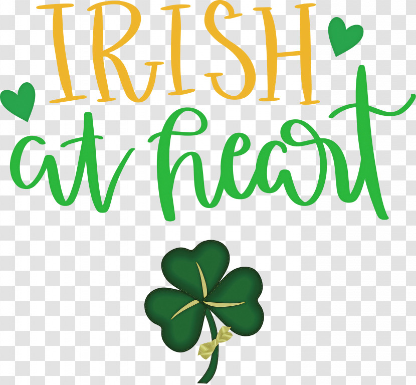 Saint Patrick Patricks Day Irish At Heart Transparent PNG