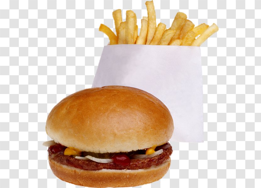 Hamburger French Fries Cheeseburger Fast Food Hot Dog - Side Dish - Burger And Sandwich Transparent PNG