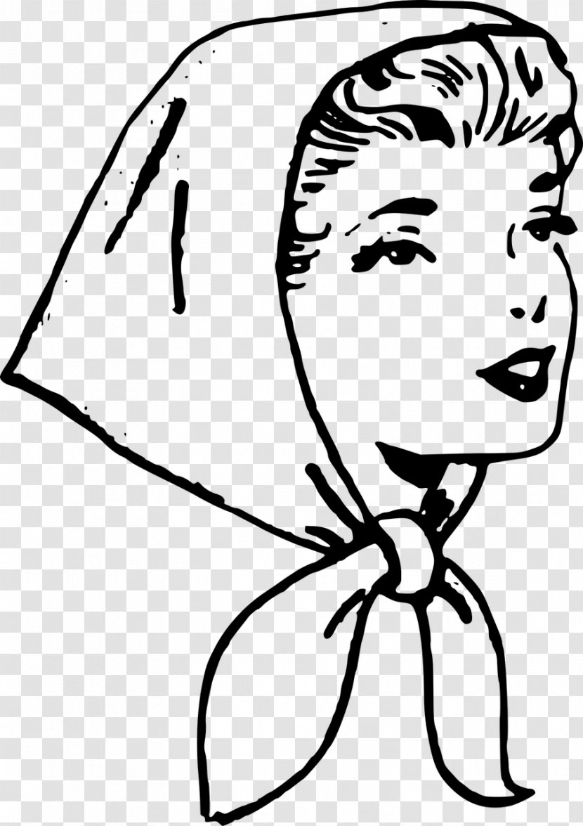 Headscarf Clip Art - Cartoon - Mens Scarf Cliparts Transparent PNG