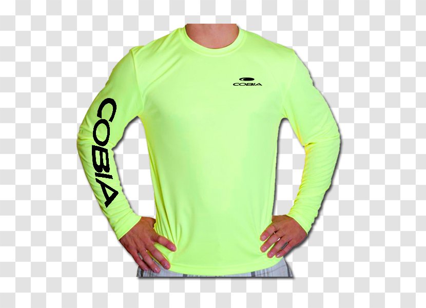 Long-sleeved T-shirt Fishing - Green Transparent PNG