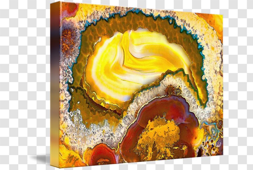 Gallery Wrap Canvas Mineral Art Agate - Gemstone Transparent PNG