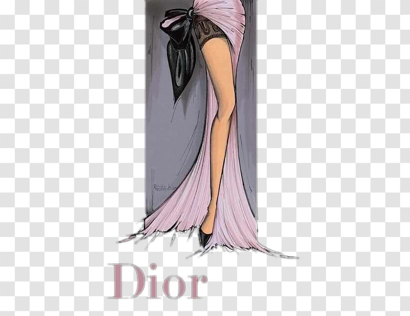 Christian Dior SE Fashion Illustrator Drawing Illustration - Heart - Women's Lower Body Transparent PNG
