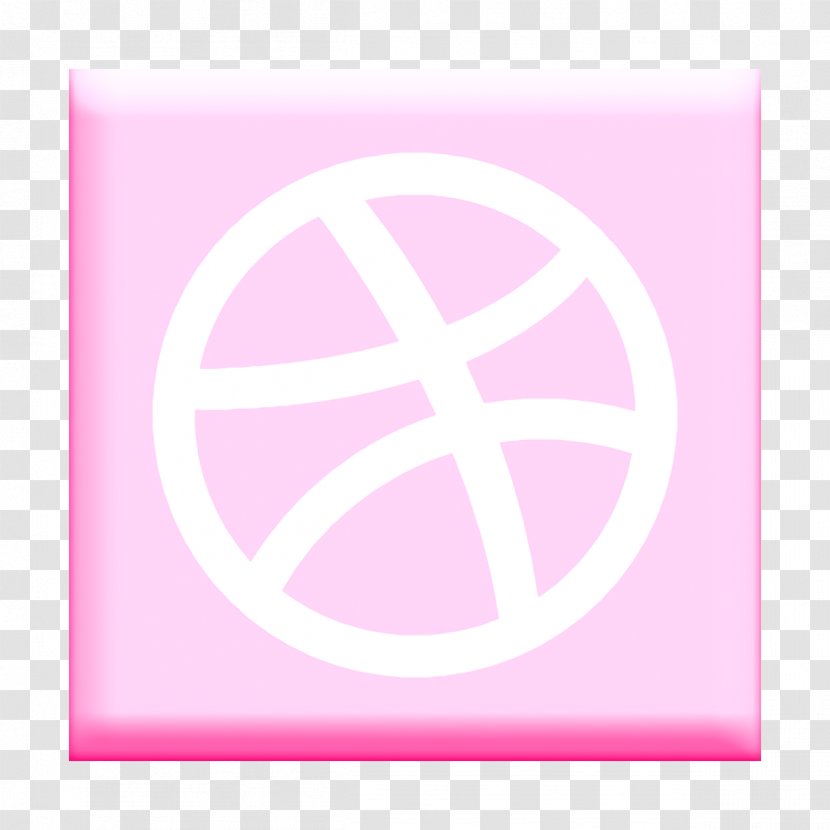 Design Icon Social Networks Logos Dribbble - Pink - Logo Magenta Transparent PNG