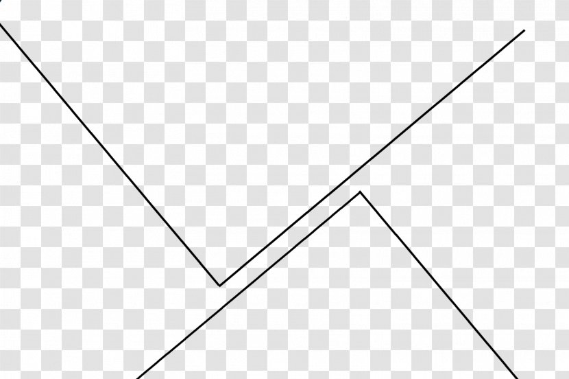 Triangle Point White Line Art - Rectangle Transparent PNG