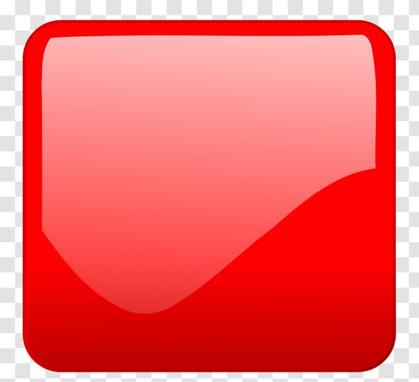 Button Red Clip Art - User Interface - RED SHAPES Transparent PNG