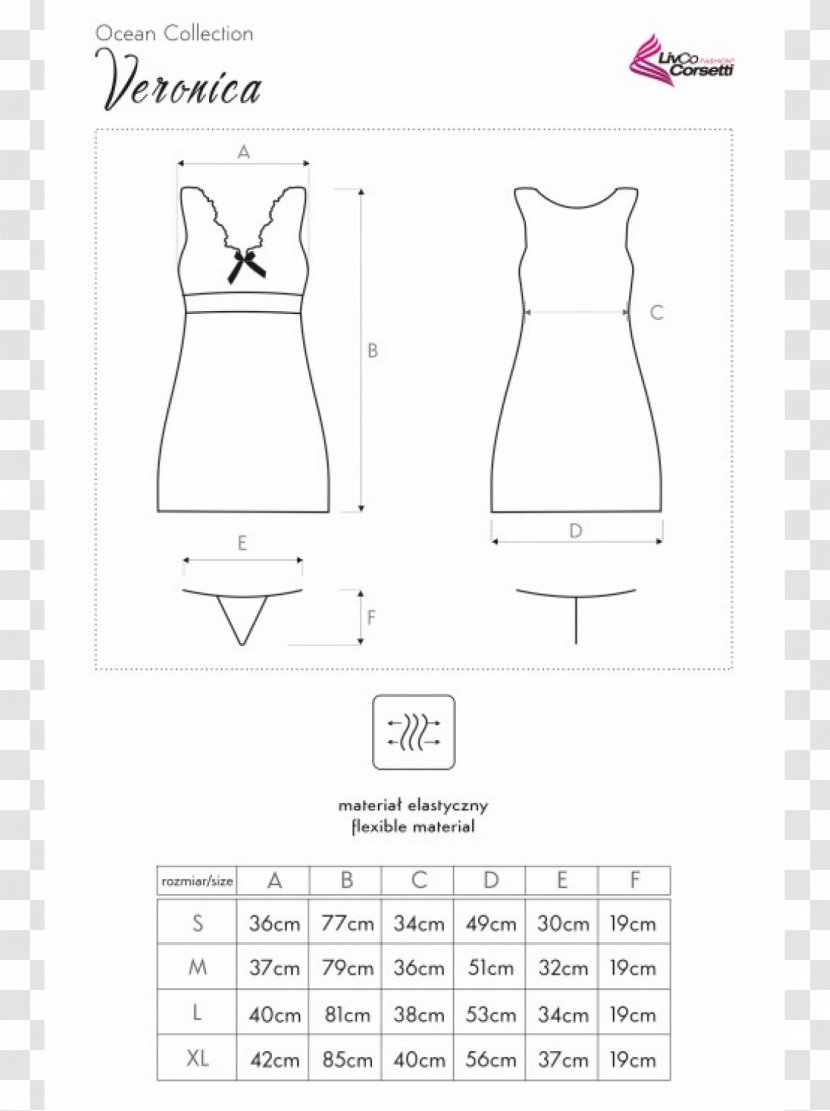 Dress Lace Babydoll Bra Corset - Diagram Transparent PNG