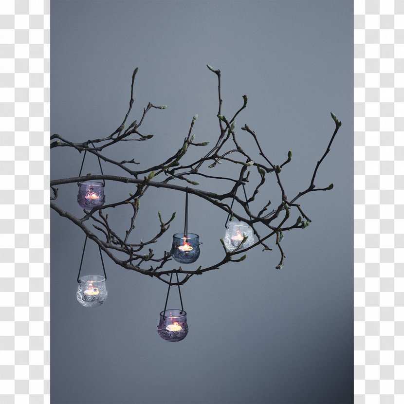 Bird Tealight Chandelier Smoked Glass - Cartoon Transparent PNG