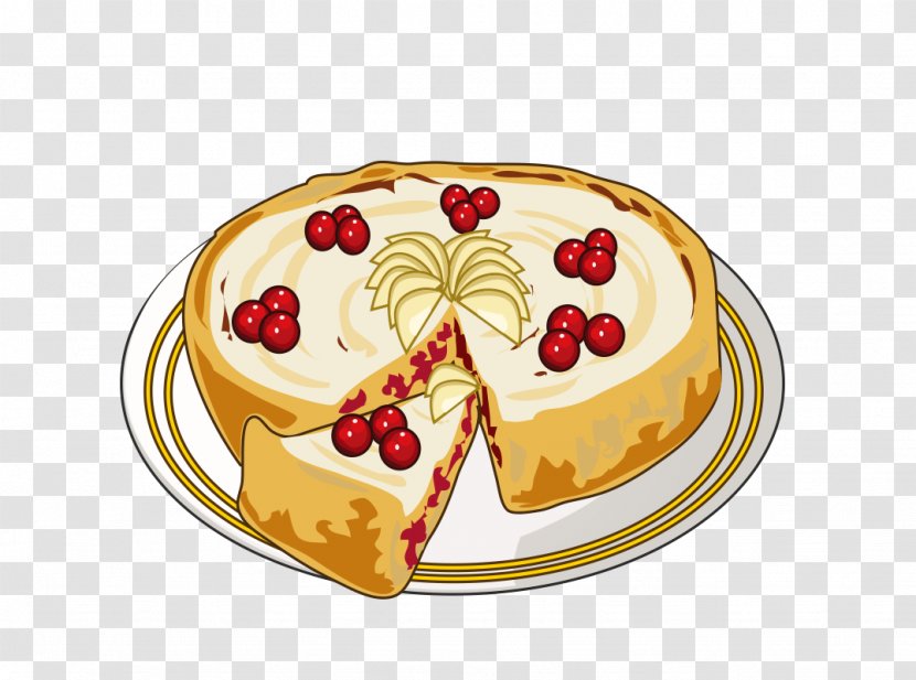 Bakery Apple Pie Cartoon Cake - Toppings - Free Stock Vector Transparent PNG