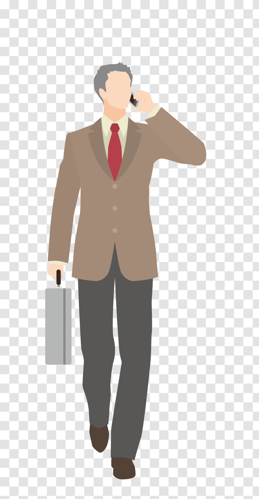 Cartoon Drawing Mobile Phone - Shoulder - Call The Man Transparent PNG