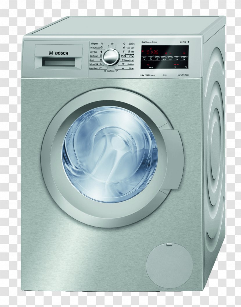 Washing Machines Clothes Dryer Laundry Home Appliance - Machine - Silver Grey Transparent PNG
