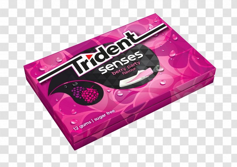 Chewing Gum Trident Berry Flavor Peppermint - Jelly Bean Transparent PNG