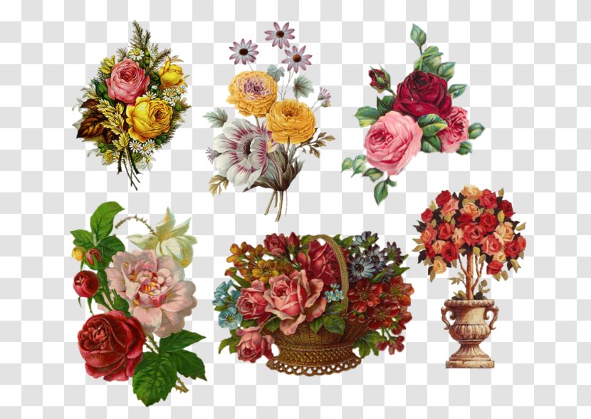 Garden Roses Floral Design Decoupage Flower - Art Transparent PNG