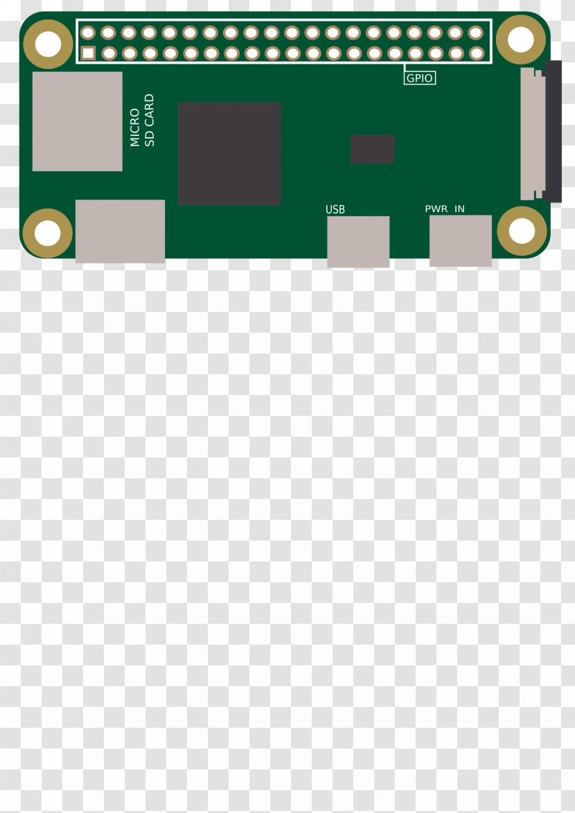 Raspberry Pi Printed Circuit Board Multi-core Processor Clip Art - Green Transparent PNG