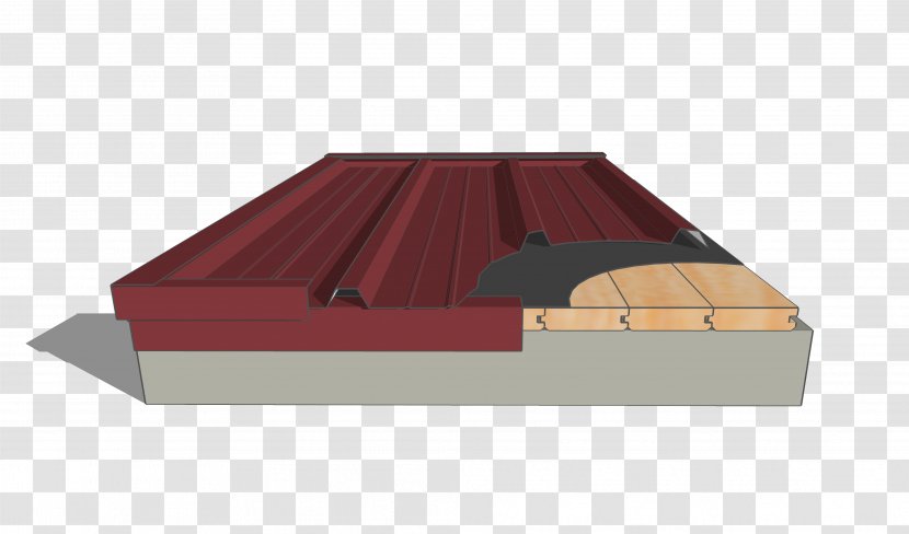 Metal Roof Tongue And Groove Deck - Flat - 3d Transparent PNG