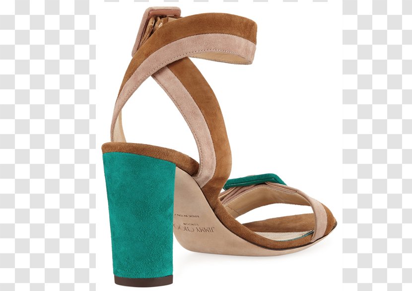 Sandal Suede High-heeled Shoe Mule - Beige Transparent PNG
