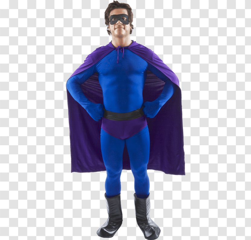 Superhero Costume Party Blue Clothing - Suit Transparent PNG