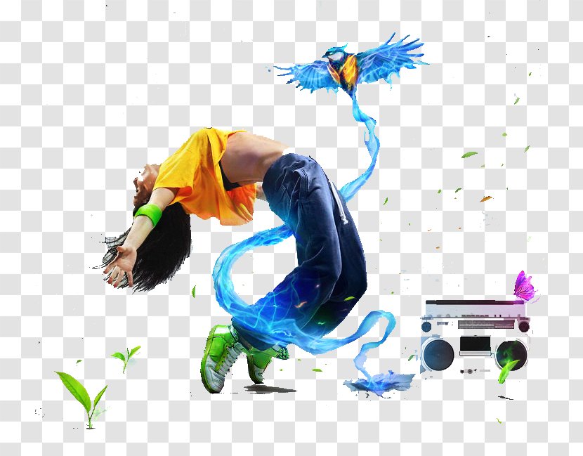 Graphic Design Dance Party Illustration - Ball - Crazy Dancing And Birds Transparent PNG