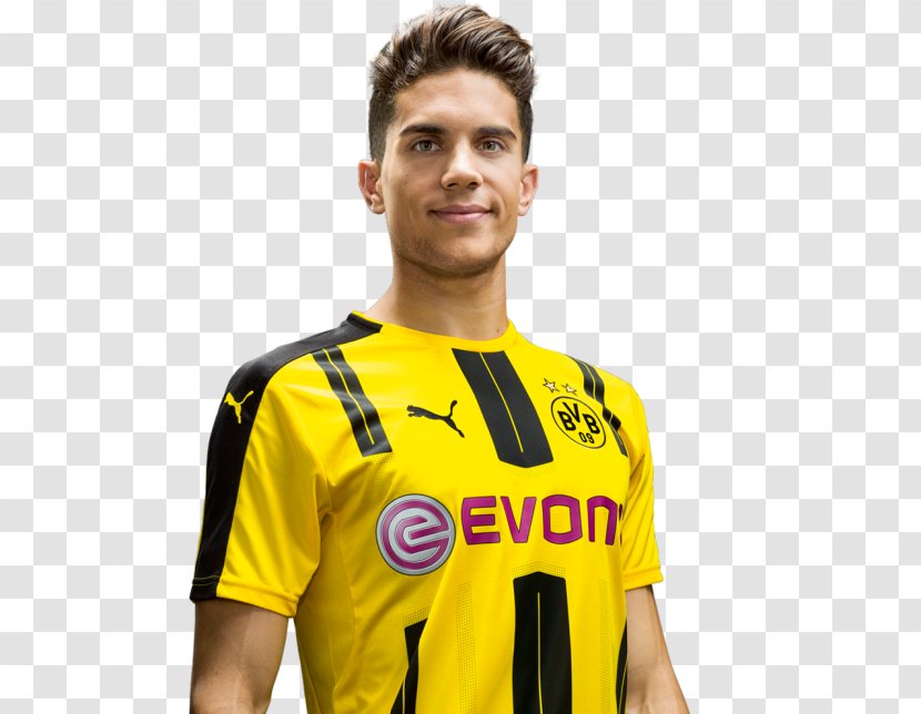 Marc Bartra Puma Borussia Dortmund 2016-2017 Home Ladies Shirt Soccer Player Football Transparent PNG