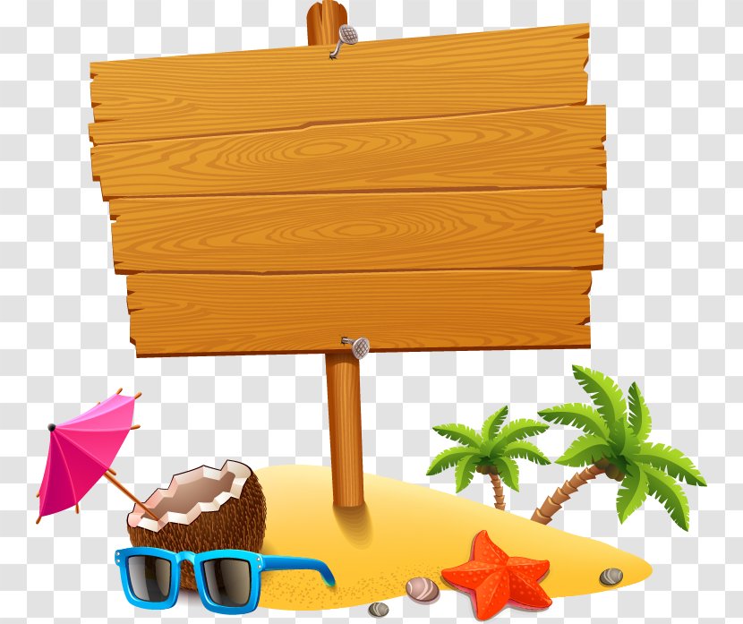 Vacation Beach Clip Art - Material - Summer Tourism Element Transparent PNG