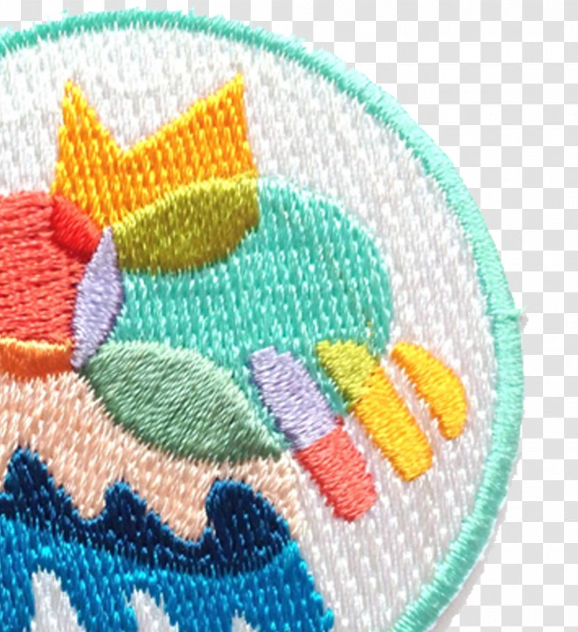 Embroidered Patch Iron-on Embroidery Sewing Cross-stitch - Textile Transparent PNG