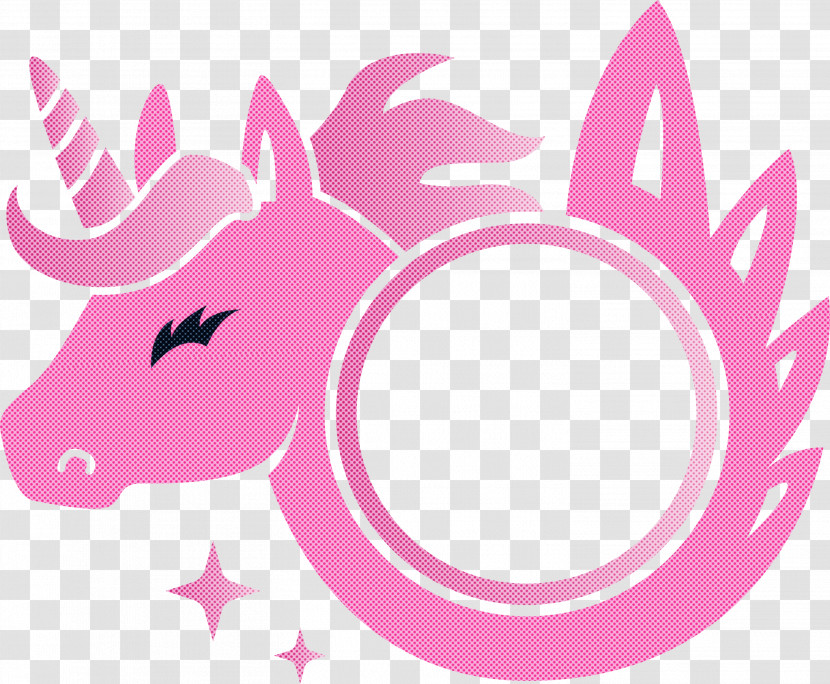 Unicorn Frame Transparent PNG