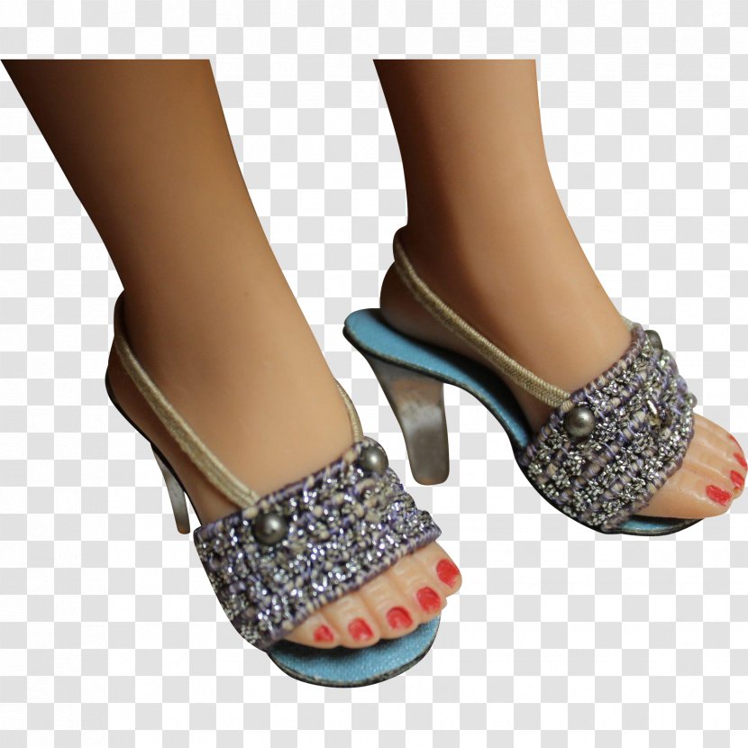 Slipper High-heeled Shoe Sandal - Toe Transparent PNG