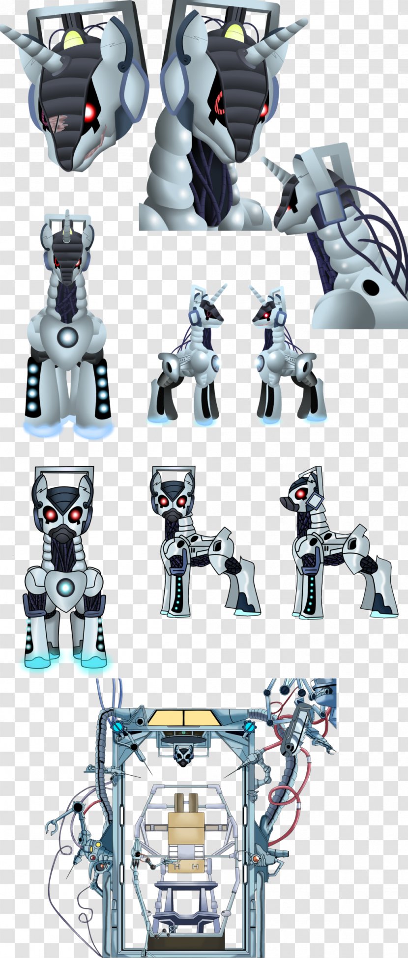 Pony Doctor Cyberman Dalek - Cartoon Transparent PNG