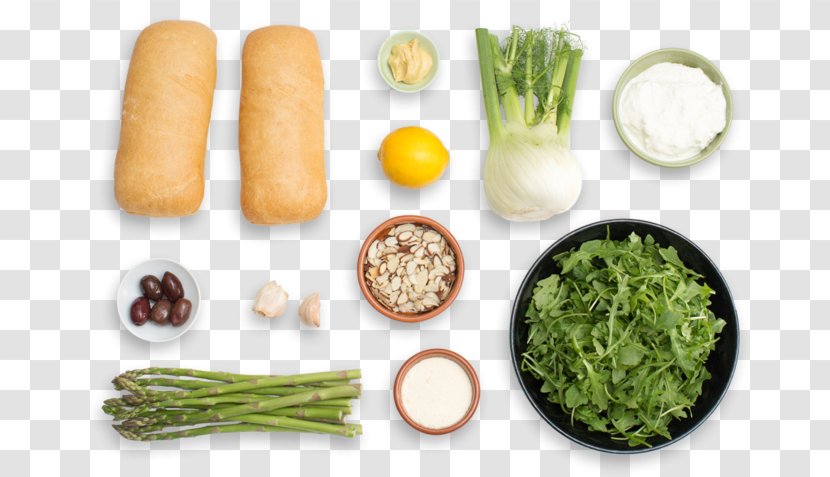 Vegetarian Cuisine Toast Sandwich Ciabatta Stuffing - Salad - Parmesan Olive Dip Transparent PNG