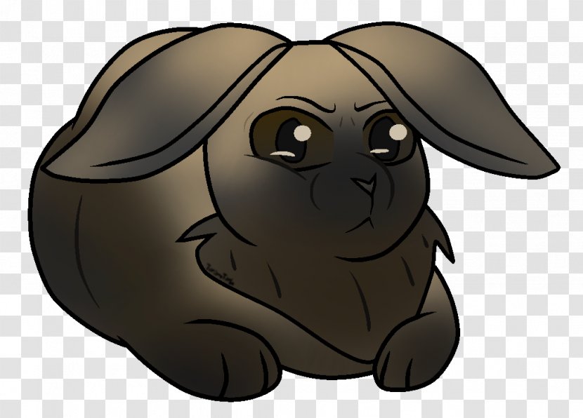 Dog Hare Whiskers Pac-Man Rabbit - Carnivoran Transparent PNG