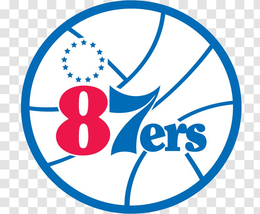 Delaware 87ers Philadelphia 76ers NBA G League Logo Basketball - Text Transparent PNG