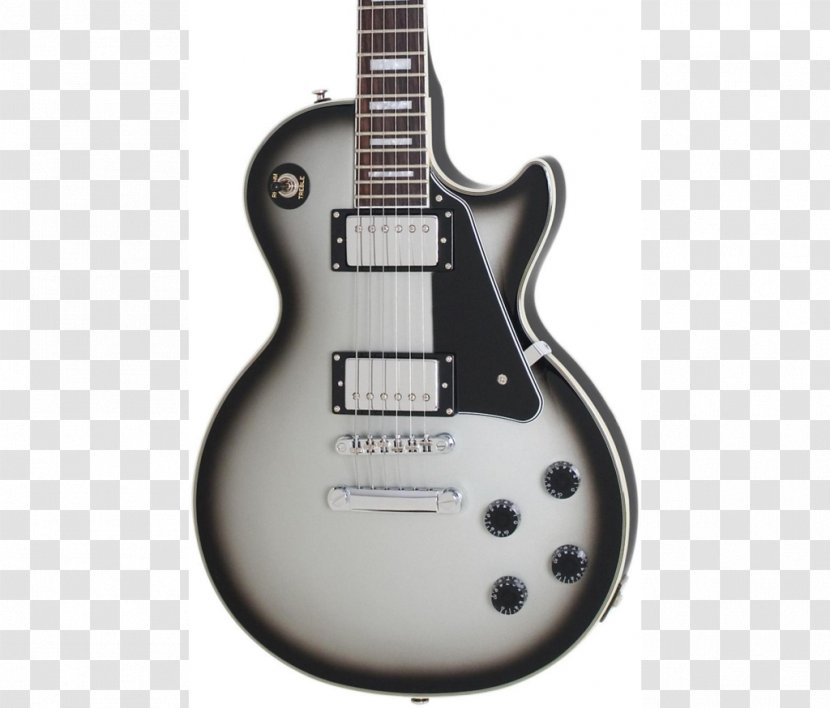 Electric Guitar Epiphone Les Paul Gibson Custom - Electronic Musical Instrument Transparent PNG