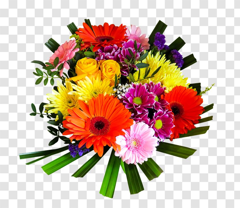 Sat Sri Akaal Pixabay Greeting Gift - Gerbera - Bouquet Flowers Transparent PNG