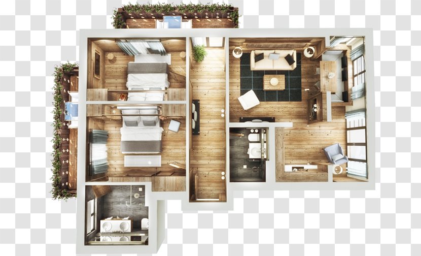 Floor Plan Alpin Chalet Presidential Suite Hotel - Facade Transparent PNG