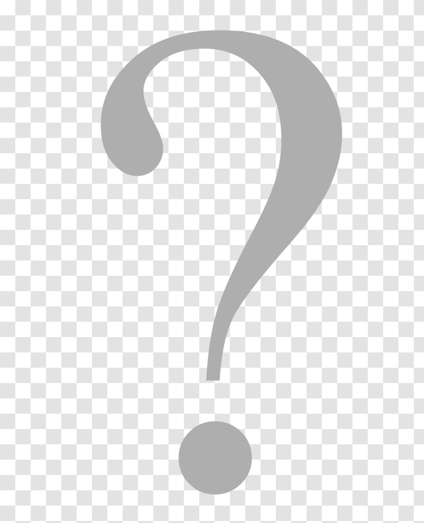 Question Mark Desktop Wallpaper Grey - Monochrome - QUESTION MARK Transparent PNG