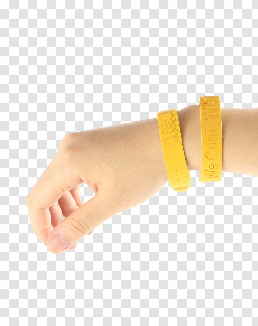 Mosquito Bracelet Wristband Insect Repellent - Finger - Hand With A Transparent PNG