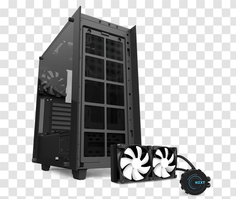 Computer Cases & Housings Power Supply Unit Nzxt ATX Personal - System Cooling Parts - Kl Tower Transparent PNG