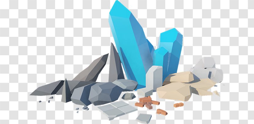 Low Poly Terrain Rock Polygon Mesh Image - Business - Rocks Transparent PNG