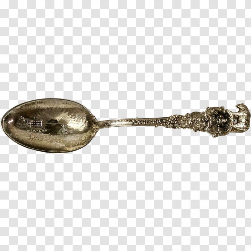 Spoon 01504 Silver - Brass Transparent PNG