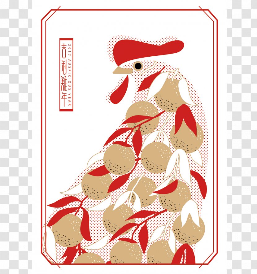 National Taiwan University Of Science And Technology Chicken Behance Rooster - Christmas Decoration - Auspiciousness Transparent PNG