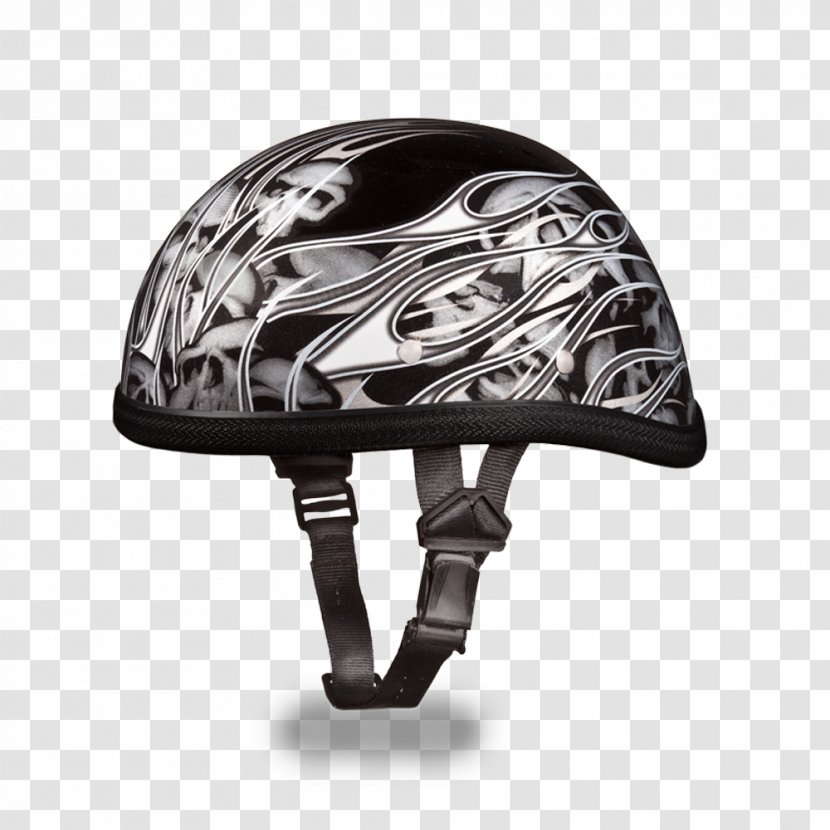 Bicycle Helmets Motorcycle Animal Skulls - Equestrian - Flame Skull Pursuit Transparent PNG