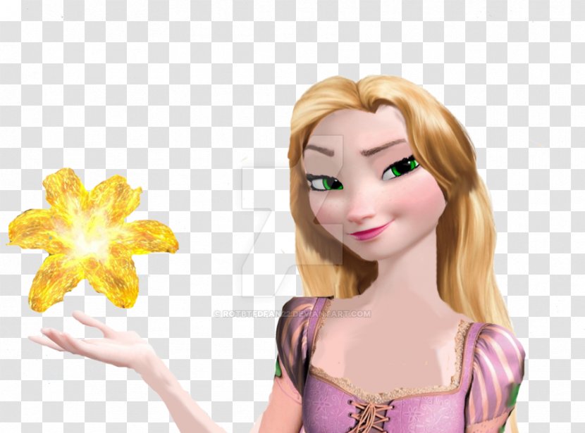 Rapunzel Elsa Tangled Ariel Princess Jasmine - Brown Hair Transparent PNG