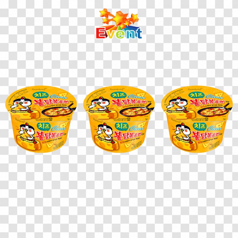 Korean Cuisine Hot Chicken Flavor Ramen Instant Noodle Champon - Cheese Transparent PNG