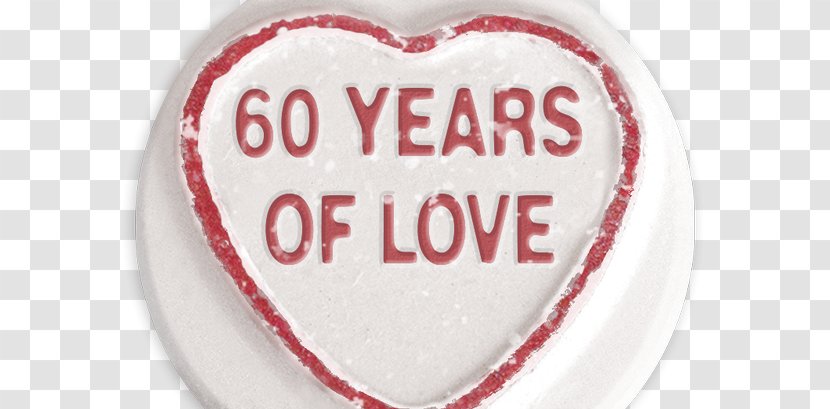 Love Hearts Candy Eargasm - 60 YEARS Transparent PNG