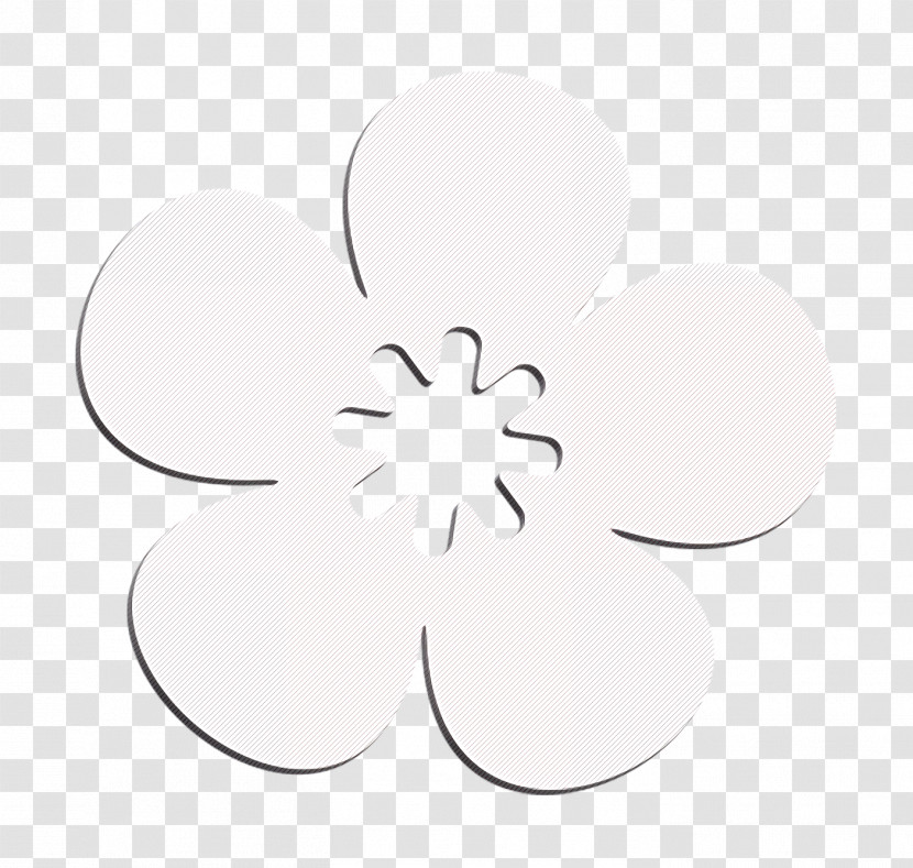 Flower Icon Nature Icon Flower With Round Petals Icon Transparent PNG