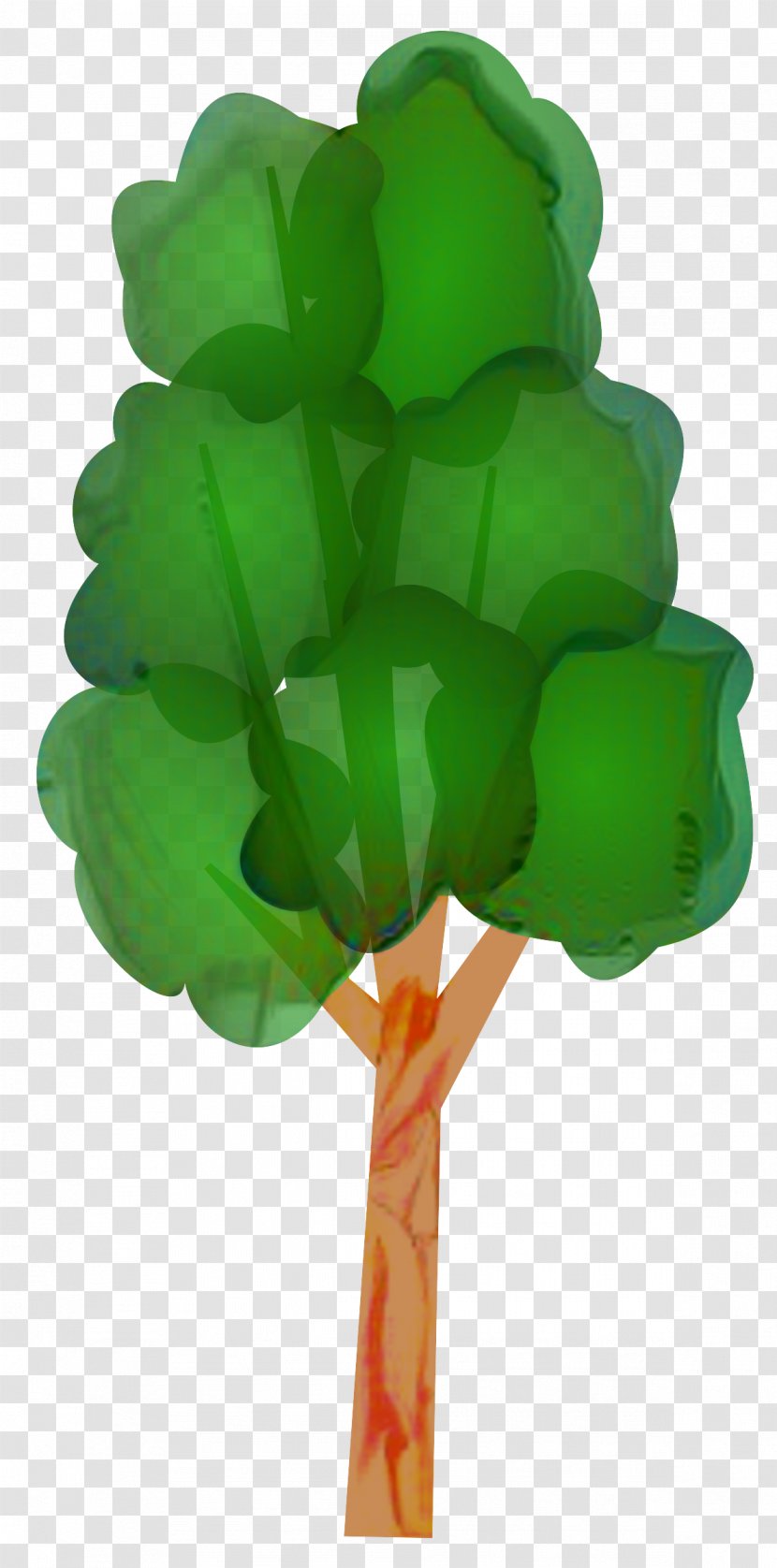 Green Leaf Background - Plant Stem Symbol Transparent PNG